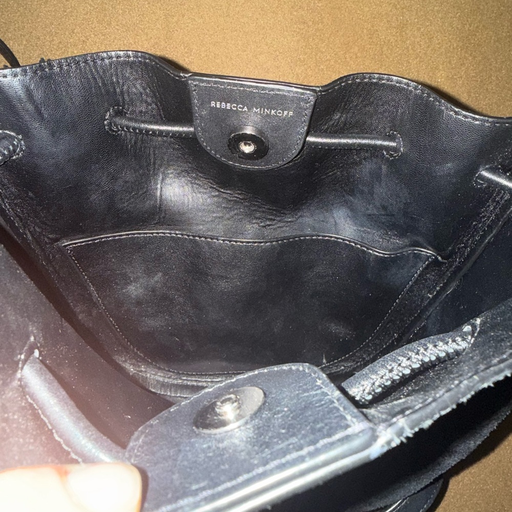 Rebecca Minkoff Black Shoulder Bag with Tassel - Picture 12 of 16
